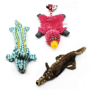 

3PCS Cute Soft Plush Toys Chew Biting Squeaker Toy for Dogs Pets Playing Kit