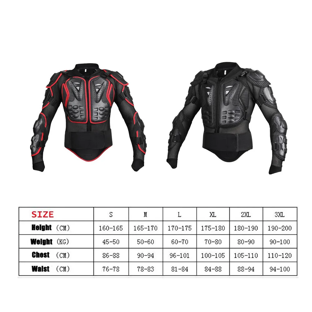 Motorbike Body Armor Jacket Motorcycle Armor Protection Motocross Clothing Protector Motocross Protective Gear