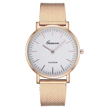 

Women Dress Watch Simple Women Ultra thin Quartz Watches Gold Silver Color Mesh Belt Business Wristwatch Reloj Mujer Femme C278