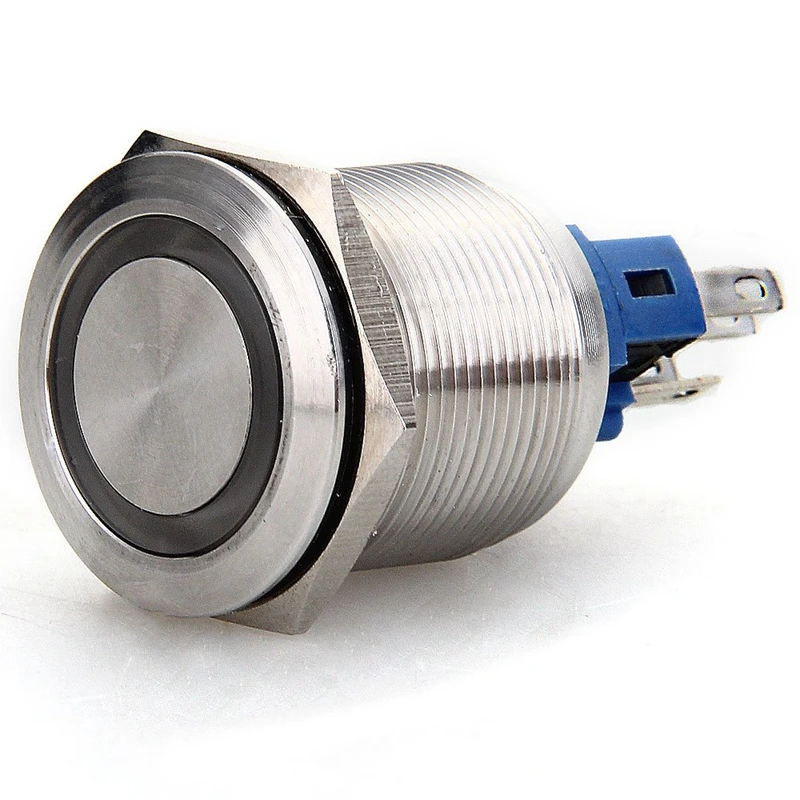 

5A push button LED ring push button 22 mm stainless steel bell push