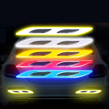 

Car Rear Sticker Truck Auto Motor Reflective Strips Vehicle Anti-Scratch Safety Warning Stickers For mazda Honda Car Accessories