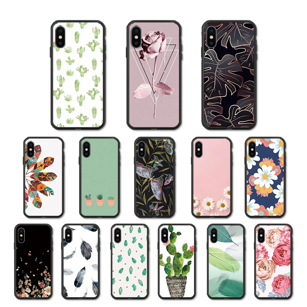 Кактус кожаный чехол для Samsung Galaxy A10 A20 A20E A30 A30S A40 A50 A50S A10s A20s coque силиконовый sansung a 50