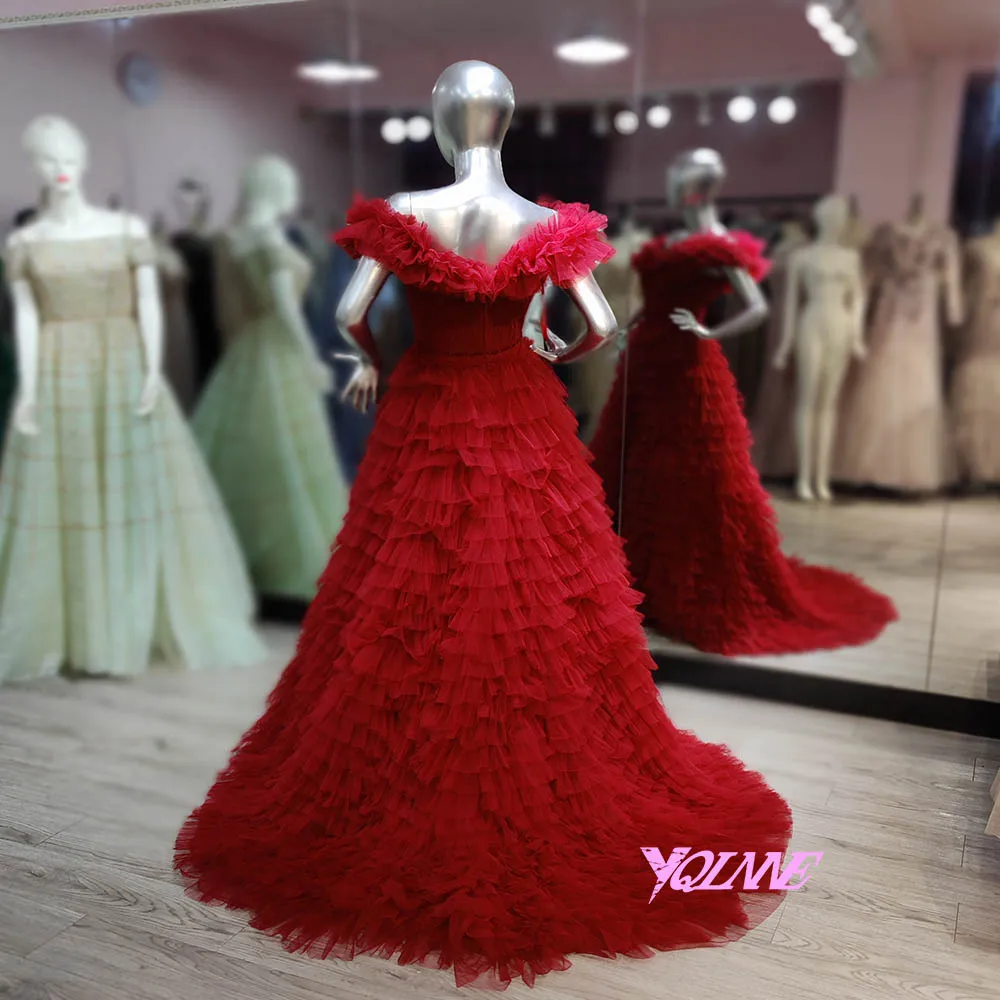 Embroidered Party Wear Red Ball Gown at Rs 7800 in New Delhi | ID:  24270819591