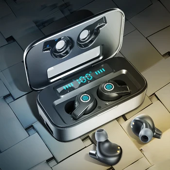 

TWS Sport Wireless Headphones HIFI Stereo Fingerprint Touch LED Smart Display Bluetooth 5.0 Earphones HD Call For Xiaomi Samsung