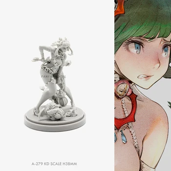 

38MM Resin figure kits model beauty self-assembled A-279