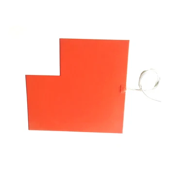 

230V 550W 430*460*1.5mm Silicone Vessel Heater adhesive 1 side 1000mm lead wire