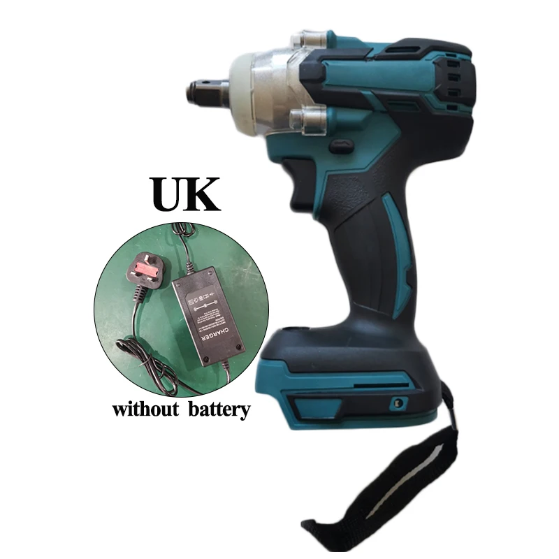 

18V 350N Cordless 1/2 Inch Impact Wrench With Charger 10-3200 Rpm UK/US/EU Plug Wrench (not Included Battery) 2020 New Arrival