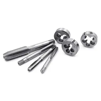 

12pcs Tap Die Set M3-M12 Screw Thread Metric Taps Wrench Dies DIY Kit Wrench Screw Threading Hand Tools Alloy Metal with Bag