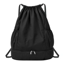 Водонепроницаемый сухой влажный разделенный тренировочный рюкзак большой емкости пляжный отсек для йоги спортивный гимнастический мешок для хранения