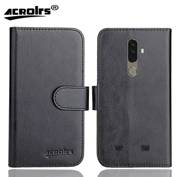 Funda Doogee S58 Pro de 5,71 pulgadas y 6 colores con tapa de cuero suave, funda para teléfono Crazy Horse, fundas con función de soporte, billetera para tarjetas de crédito