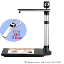 Фотоаппаратный сканер для книг и документа, W1100T Pro, 2400*4800dpi, 1000 точек/дюйм HD, два цифравые фотокамер, проекционный сканер, формат A3, A4, A5, A6, A7,OCR, для Windows, английская программа, интерфейс USB 2.0