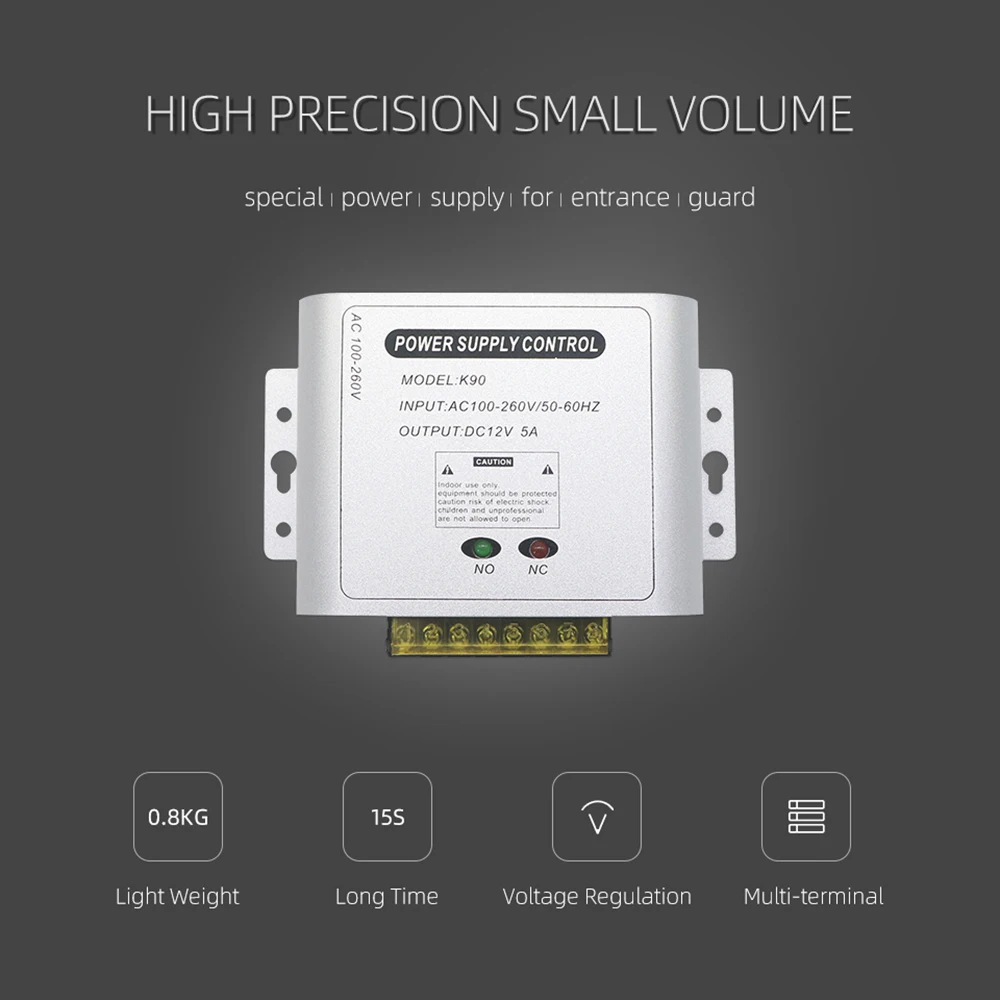 

Doornanny Power Supply Control DC12V 5A Gate Automotion Door Opener Gate Drive Access Electronic DoorLock Controller