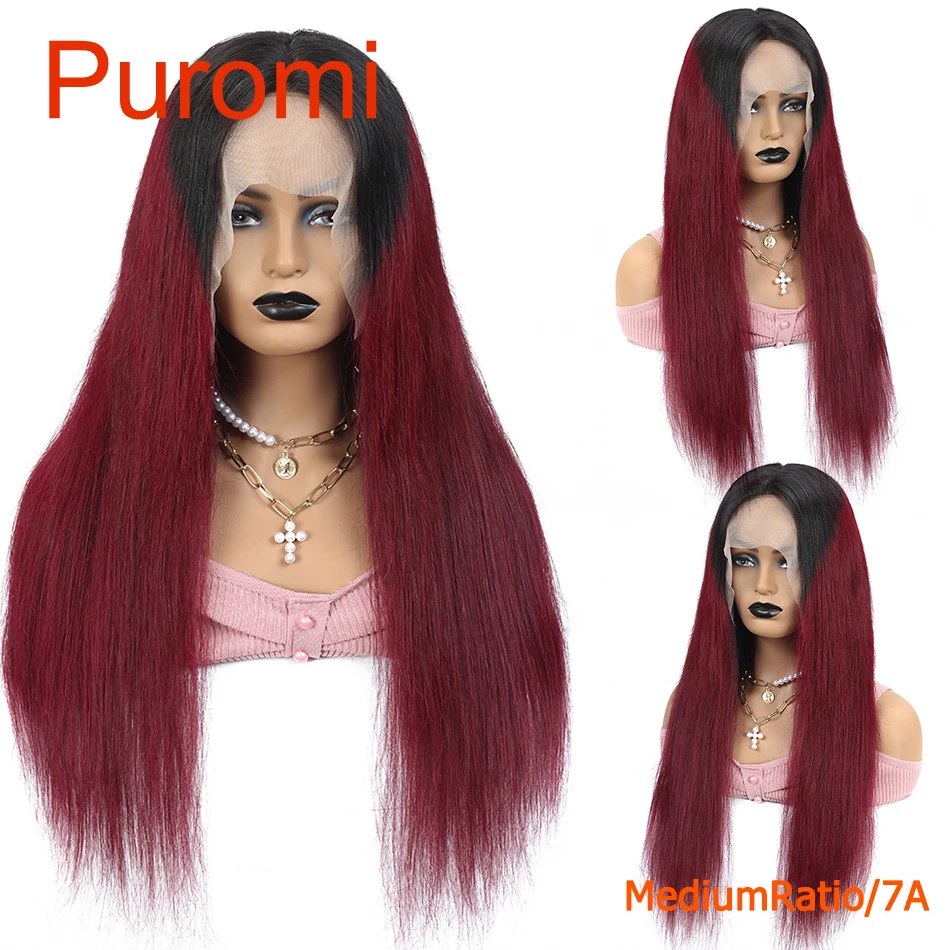 13*4 парик на кружеве 130% прямые волосы Remy индийские парики для черных женщин 1B/99J