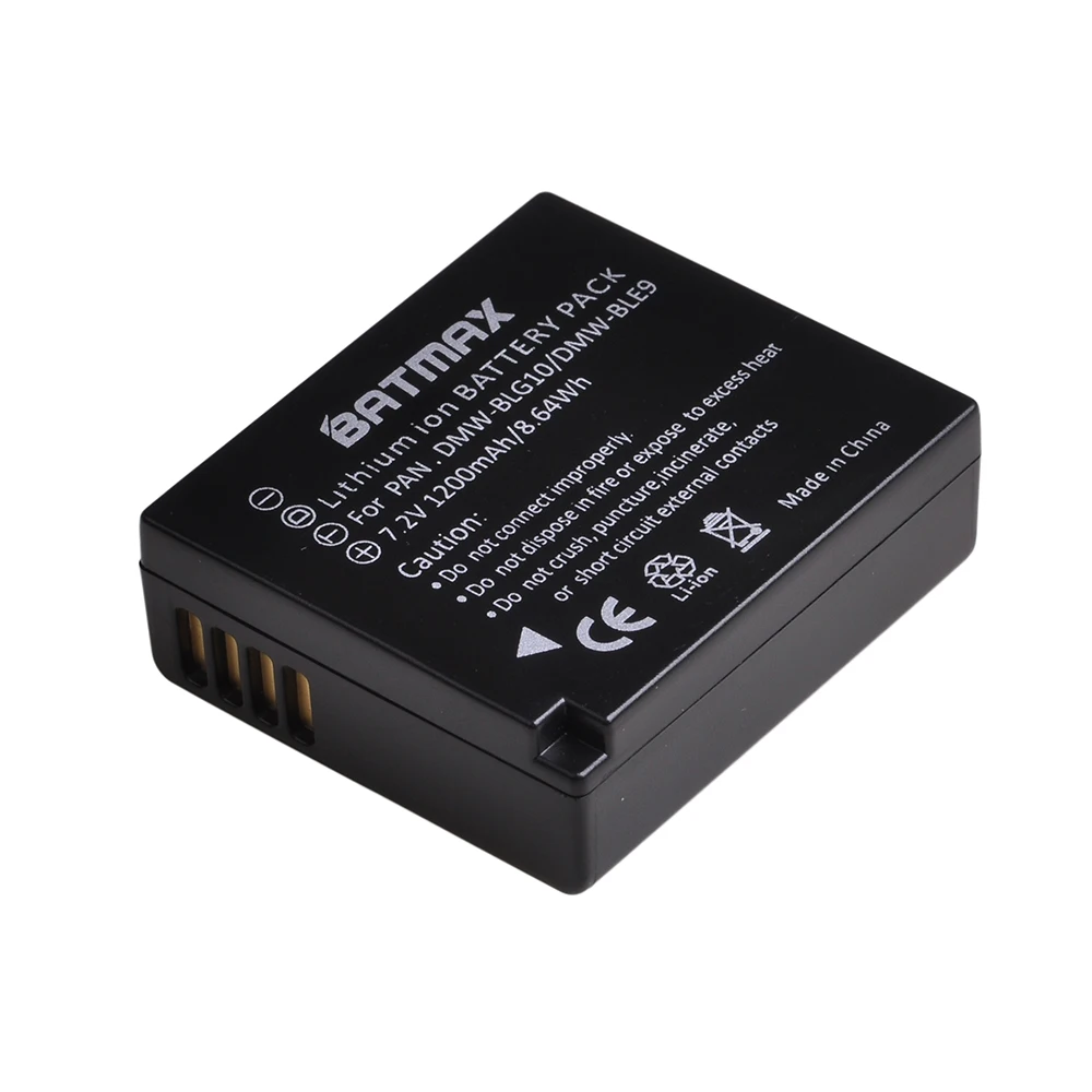 1Pc 2 шт. DMW-BLG10 BLG10E BLG10PP BLE9 BLE9E батареи для цифрового фотоаппарата Panasonic Lumix DMC GF6 GX7 GF3 GF5 ZS100 ZS60 LX100 GX85 DC-ZS70 GX80 - Цвет: 1Pc