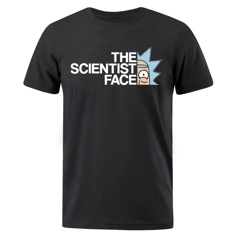 Rick And Morty T Shirt Male Fashion Tops The Science Face Men's T-Shirts Casual Summer Clothing T shirts Cotton Brand Tees Shirt