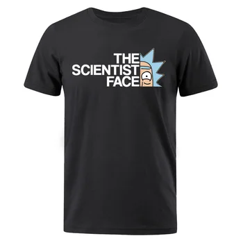 

Cartoon Anime T Shirt Male Fashion Tops The Science Face Men's T-Shirts Casual Summer Clothing T shirts Cotton Brand Tees Shirt