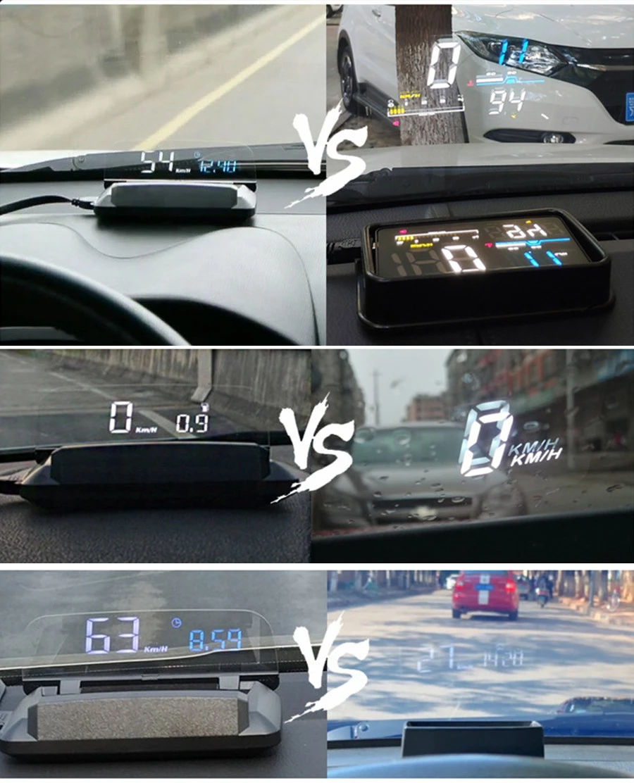 Универсальное зеркало HUD Дисплей Авто HUD OBD2 проектор скорости автомобиля Детектор скорости автомобиля
