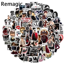 

100pcs The Vampire Diaries Cartoon Animation Sticker ForComputer Motorcycle Skateboard Guitar Toy Game Machine Children Gift