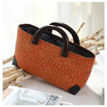 

Sets Hand-woven Women Bags Ladies Hand Bag Luxury Handbags Large Capacity Casual Totes Blending Sac A Main Bolsa Feminina