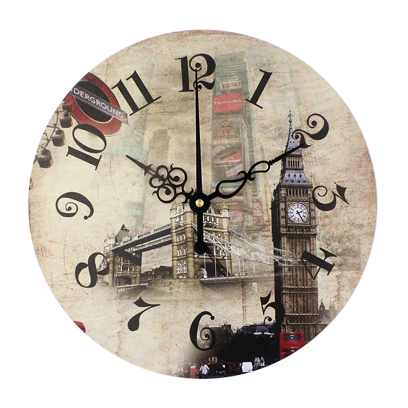 Большие декоративные настенные часы в европейском стиле, Лондонский Биг-Бен, современная мода, домашний декор, винтажные бесшумные часы, настенные часы - Цвет: style 2