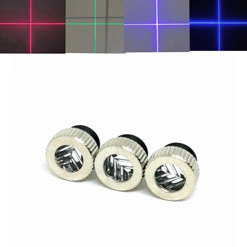 3pcs M9*0.5 Caps 200nm-1100nm Laser Lens Collimator for Blue Red Green IR Diodes Cross Beam Focus Lens