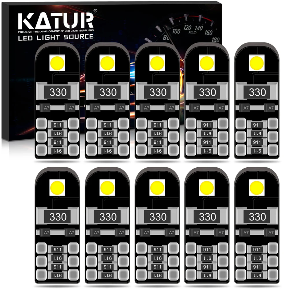 Светодиодная CAN шина T10 W5W для Peugeot 206 207 307 407 308 3008 508 2008 10 шт.|Сигнальная лампа| |