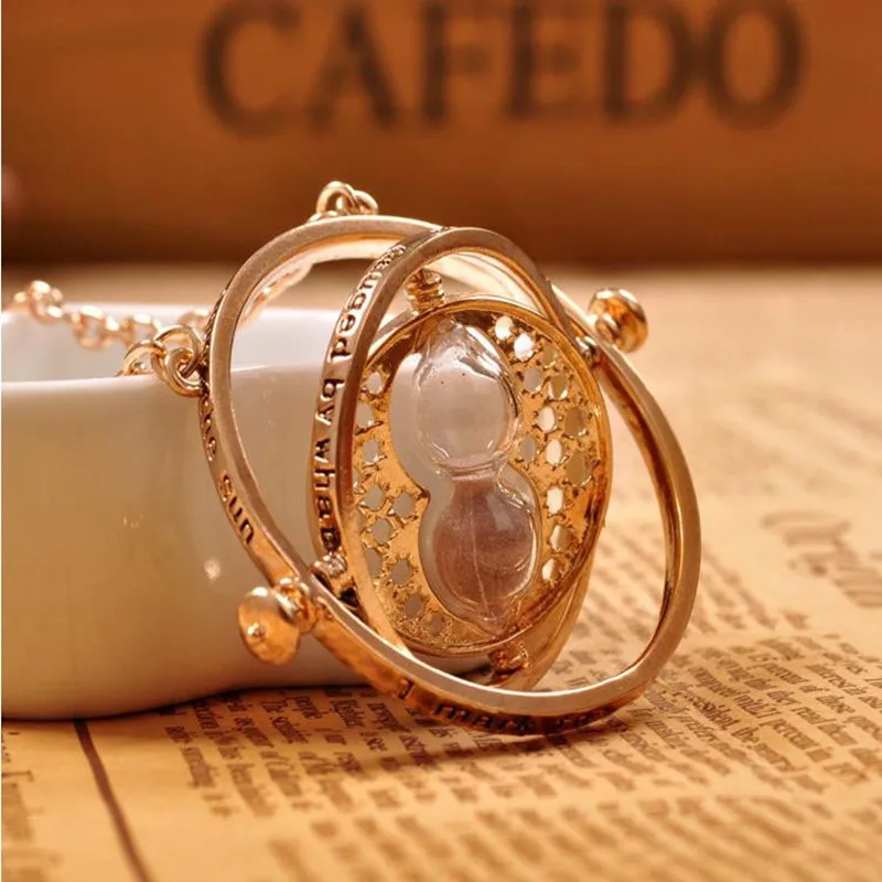 

time turner necklace hourglass vintage pendant Hermione Granger for women lady girl wholesale 0131