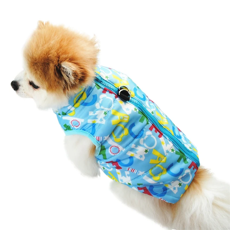 Waterproof Dog Coat Winter Puppy Winter Vest Clothes Small Dog Vest Jacket Chihuahua Yorkie Clothing Pet shop Sleeveless Zipper