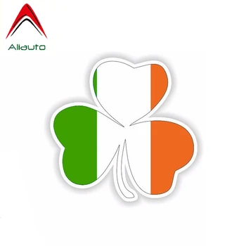 

Aliauto Creative Car Sticker Ireland Leaf Flag Decor Vinyl Decal Cover Scratches for Peugeot 307 Passat B5 Porsche,11cm*11cm