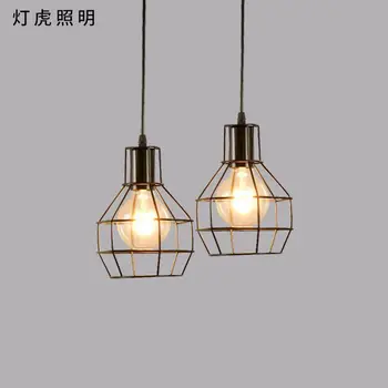 

to personalized iron hemp rope chandelier retro bar American style industrial restaurant single head Chandelier