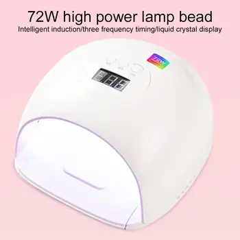 

72W 36 LEDs Smart Sensing UV Gel Polish Nail Dryer Curling Lamp Manicure Machine