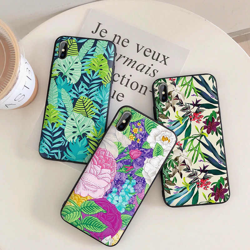 Pattern Soft TPU Case for Redmi Note 5 6 7 5A 4X Full Cover Phone Xiomi Note5 6pro Pro prime Back Capa leaf retro | Мобильные
