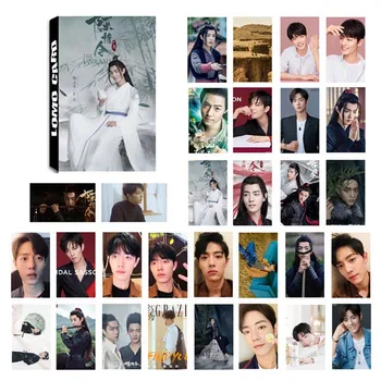 

30 Sheets/Set Chen Qing Ling LOMO Card Mini Postcard Xiao Zhan Wang Yibo Star DIY Greeting Cards Message Card Gift