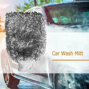 

Cleaning Detailing Car Wash Gloves 30x20cm No scratches Tools Microfiber Plush