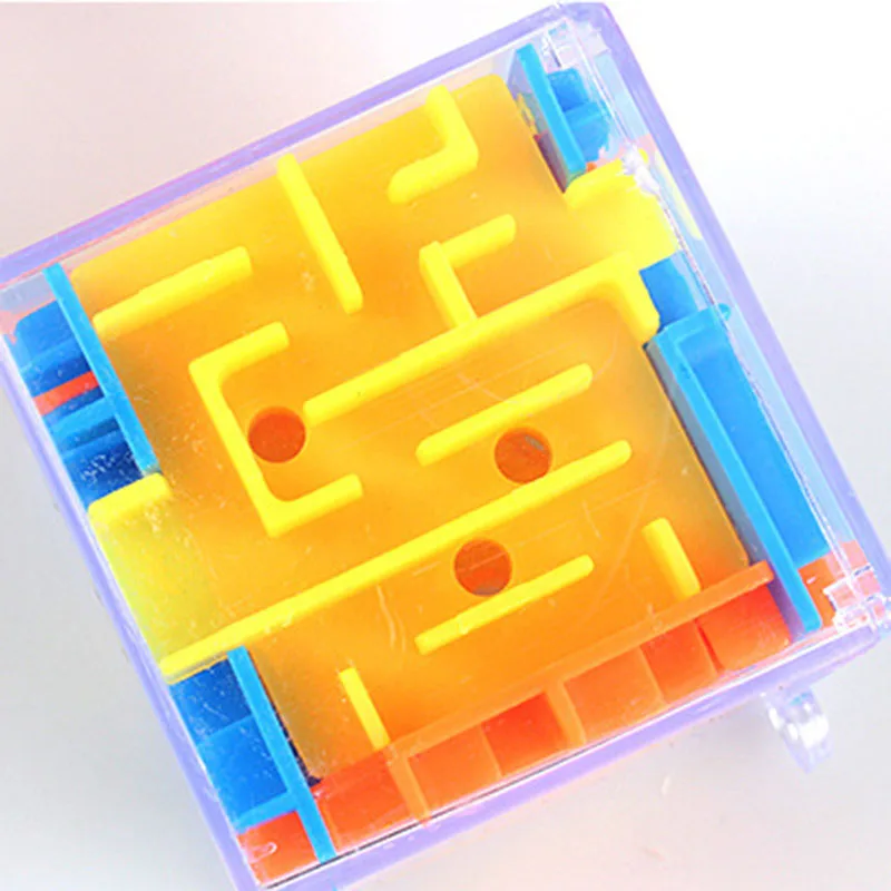 1 шт. креативные Модные прозрачные 3D ходячие бусы лабиринт мраморные Пазлы игрушки Детская интеллектуальная Магическая куб обучающий игрушка