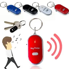 Torch Whistle Keychain Locator Find Flashes Led-Light Lost-Key-Finder Remote-Sound-Control
