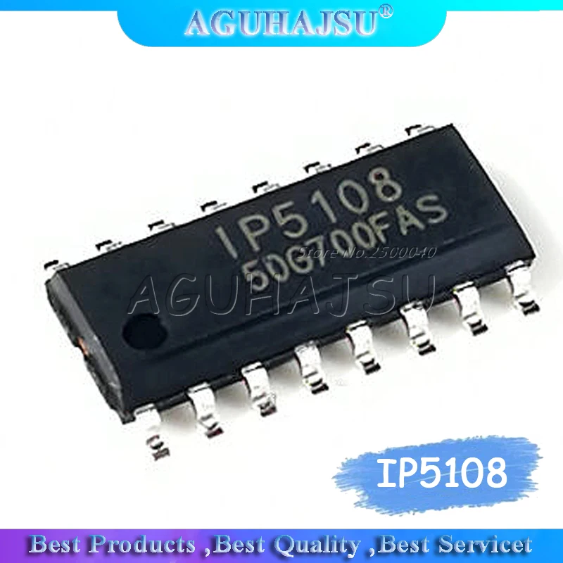 5 шт./лот IP5108 IP 5108 соп-16 мобильный чип питания 2.5A зарядка 2A разрядка | Электронные
