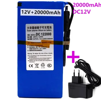 

New 12V 20000mAh Portable Li-ion Battery, 12.6V 20Ah,+ 1pcs Charger