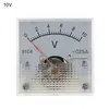 1pc DC Voltmeter Analog Panel Voltage Meter Mechanical Pointer Type Mechanical Voltage Meter 3/5/10/15/20/30/50/100/150/250V ► Photo 3/6