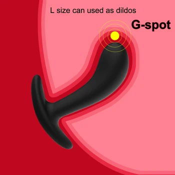 Anal Butt Plug Vibrator Soft Silicone Sex Toys For Adult Women Men Gay Channel Anal Plug Prostate Massager Bullet Vibrator 2