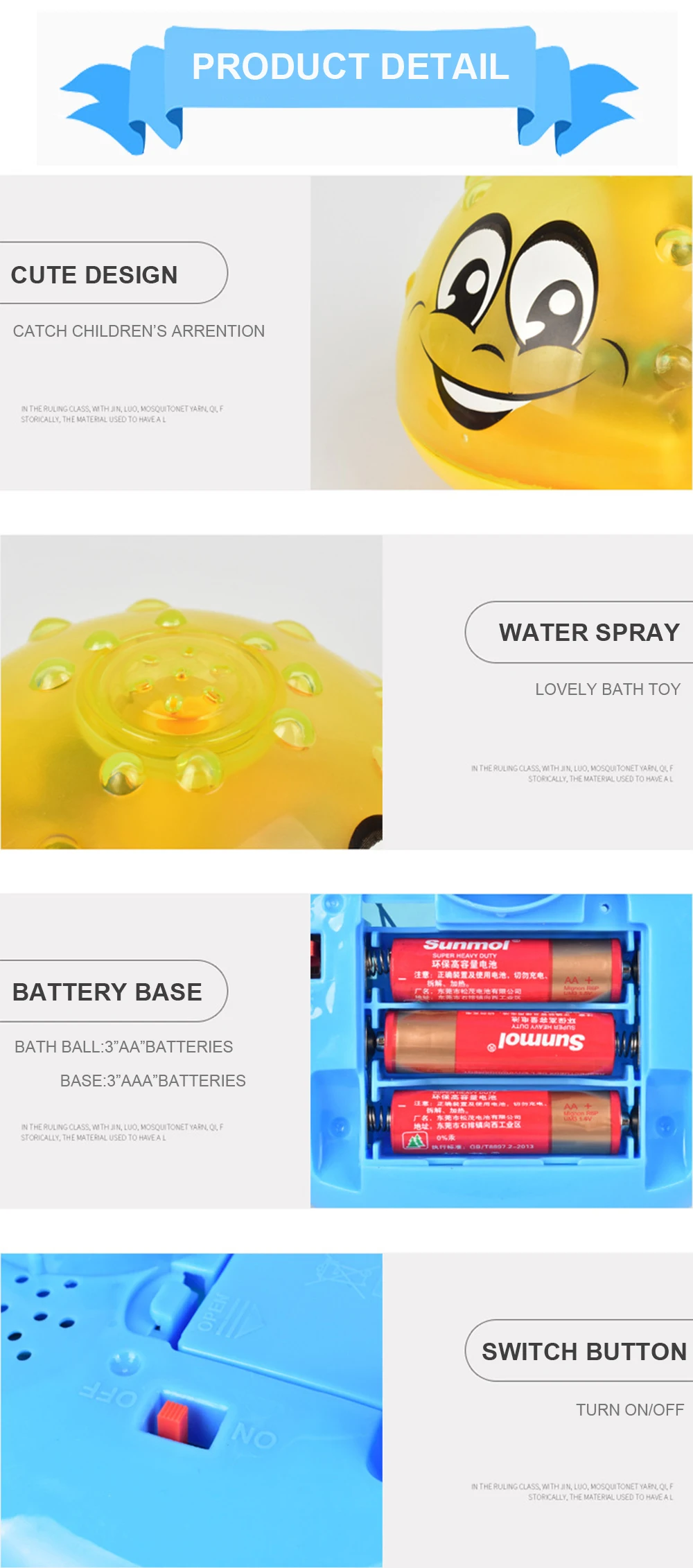 Игрушки для ванной, светильник с распылителем, вращающийся с душевой кабиной, детские игрушки для детей, для малышей, для плавания, вечерние, для ванной, светодиодный светильник, игрушки