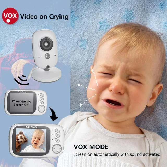 Babyphone vidéo sans fil VB603, avec écran LCD 2.4 GHz, vision nocturne,  audio bidirectionnel, caméra de sécurité, pour babysitter, 3.2 amaran -  AliExpress