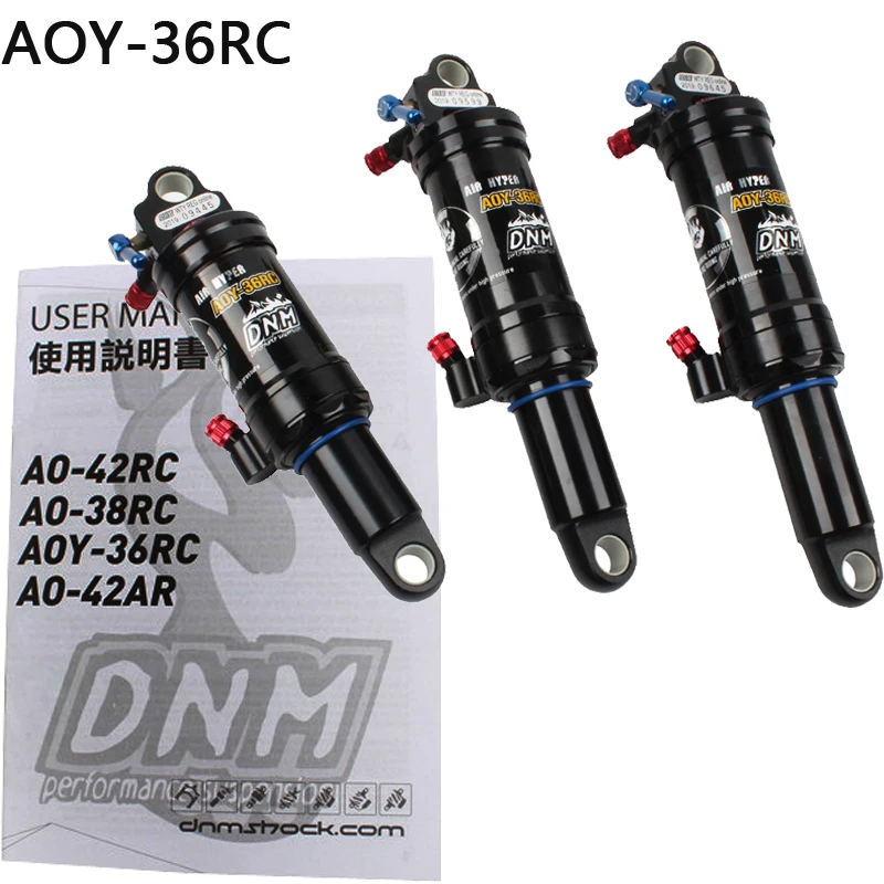 dnm mountain bike air rear shock with lockout 165mm