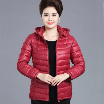 

Winter Jacket Solid Color Zipper Down Cotton Parka 2019 winter brief paragraph women quilted jacket 1809