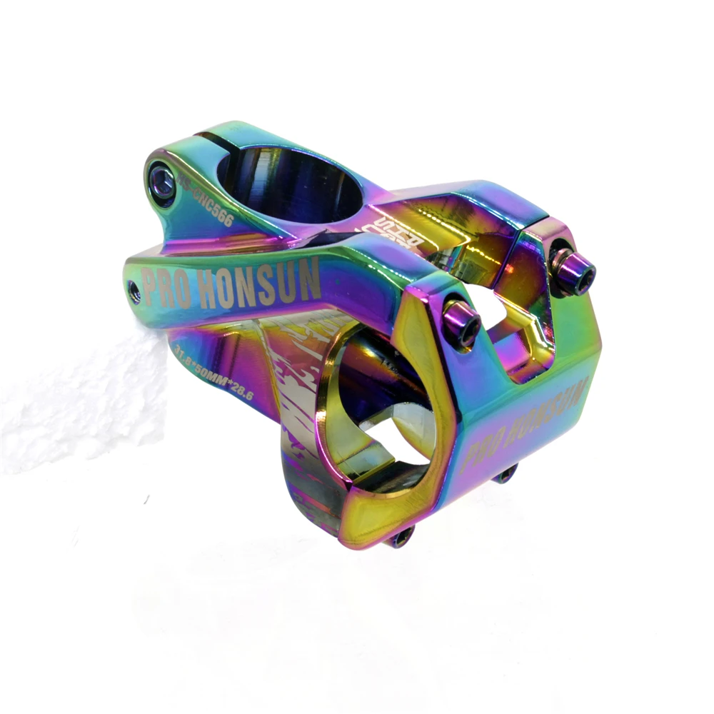 Haste de Bi велосипед colorida XC/AM/FR/DH enduro 31,8*50 мм arc iris OCO haste curta CNC горный велосипед guidanor haste