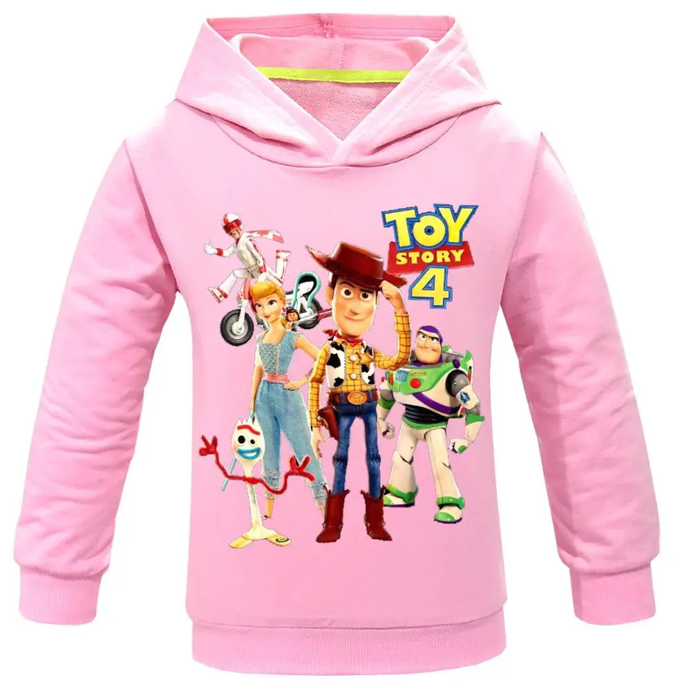 Toy Story/4 детские толстовки с героями мультфильмов для девочек; толстовка с капюшоном и капюшоном для мальчиков; сезон весна-осень; теплый свитер