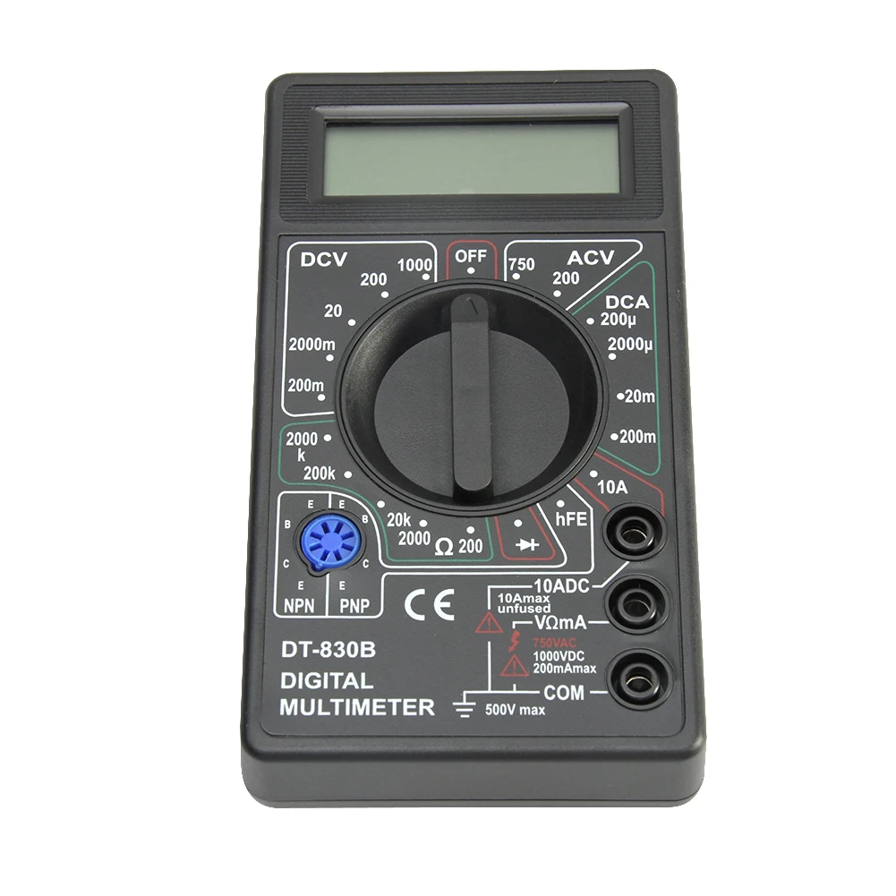 DT-830B вольт тестовый мультиметр мини ручной пластиковый вольтметр Авто Диапазон Омметр цифровой практичный ручной тестовый свинец ЖК-дисплей