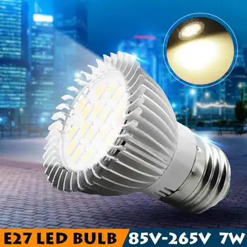 

E27 7W LED Bulb 640LM Warm White 16 SMD 5630 Energy Saving Spot Bulb AC85V-265V