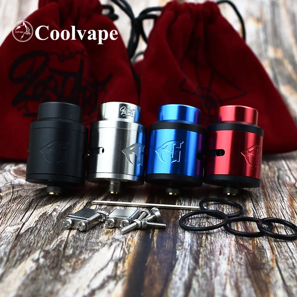 

coolvape 100% 1:1 528 LOSTART rda 24mm 316 stainless steel Adjustable Airflow Rebuildable Atomizer with BF Squonk Pin Tank