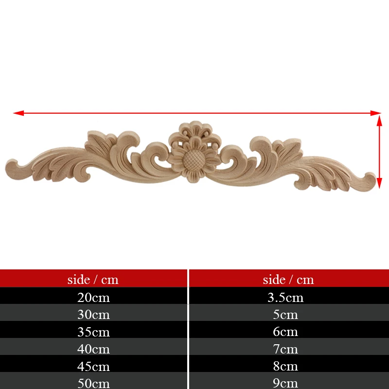 Ornament Crafts Resin Crafts Wooden Figurine Crafts Wood Figurines Mirror Frame Antique Woodcarving Natural Floral Wood Carved Wooden Figurines Crafts Appliques Wall Door Furniture Decorative